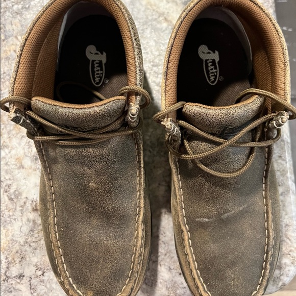 Justin Brand Moccasin Work Boots - Picture 2 of 6